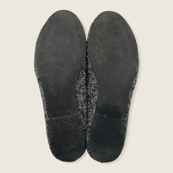 Abound 80% Poly/20% Wool Marled Gray Boucle Fabric Slip On Loafer Flat 8 - Picture 8 of 9
